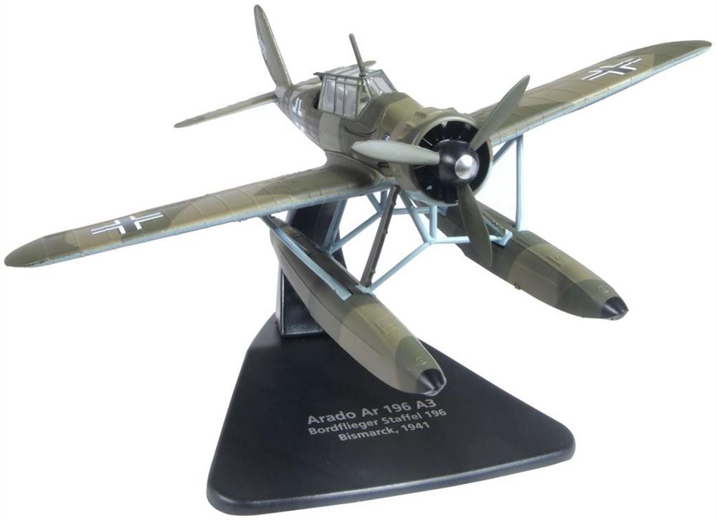 Oxford Diecast 1/72 AC108 Arado 196 Bordflieger Staffel Bismarck 1941