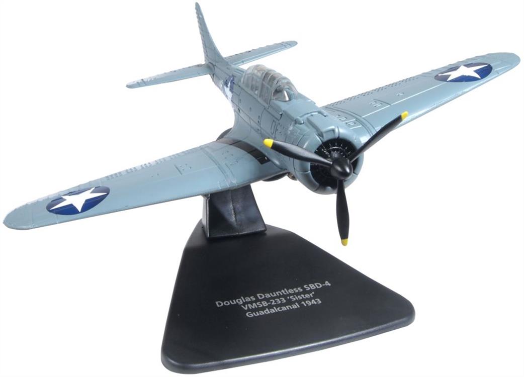 Oxford Diecast 1/72 AC110 Douglas Dauntless VMSB-233 Sister Guadalcanal 1943