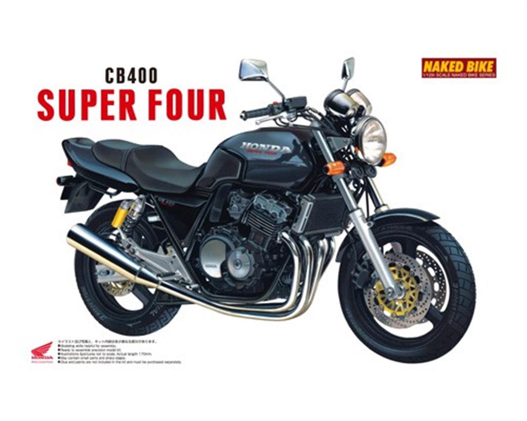 Aoshima 1/12 04215 Honda CB400 Super Four  Motorbike Model Kit