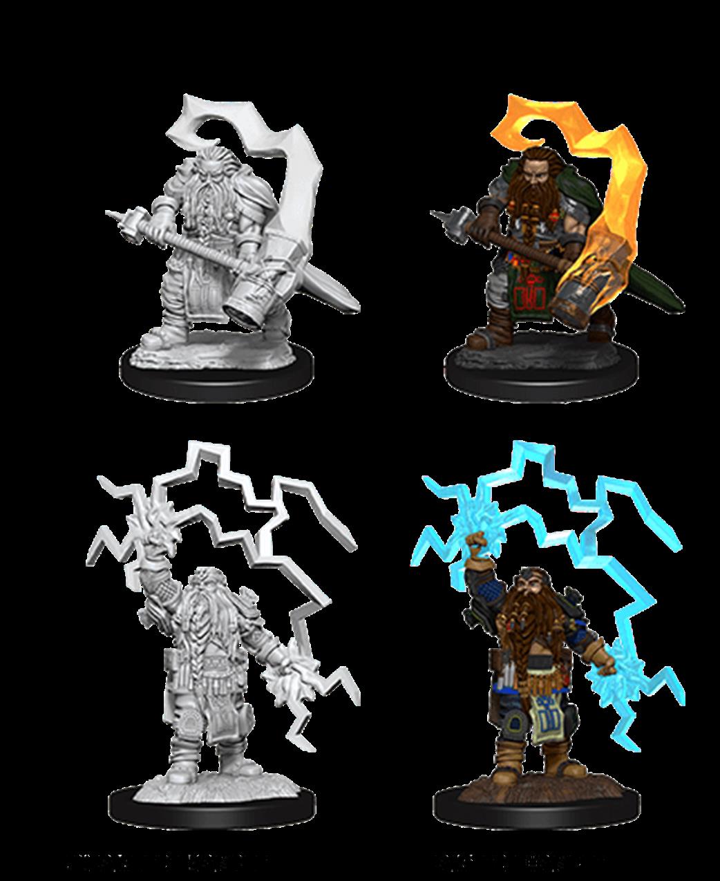 Wizkids  90222 Dwarf Cleric Male: D&D Nolzur's Marvelous Unpainted Miniatures