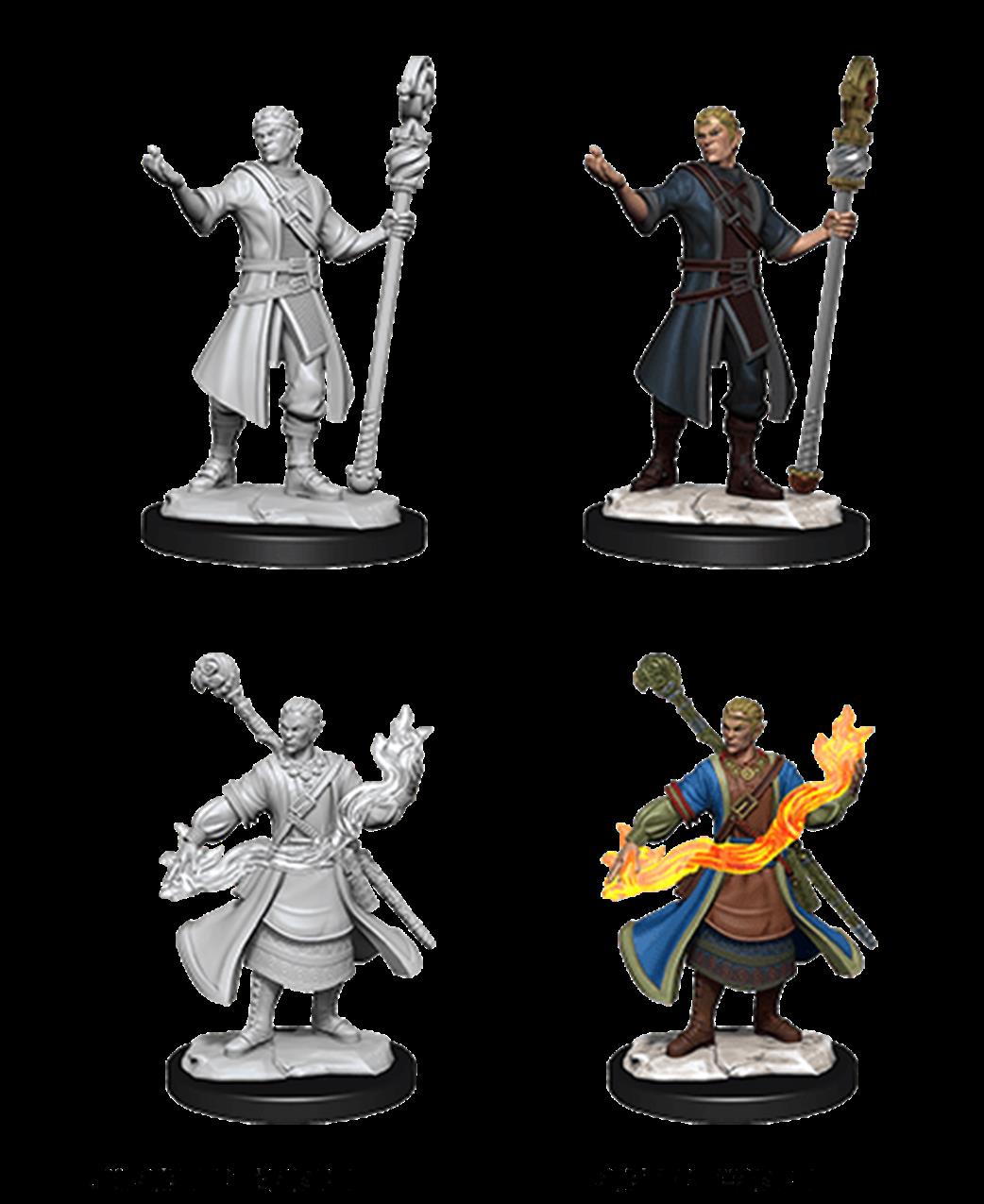 Wizkids  90229 Half-Elf Wizard Male: D&D Nolzur's Marvelous Unpainted Miniatures