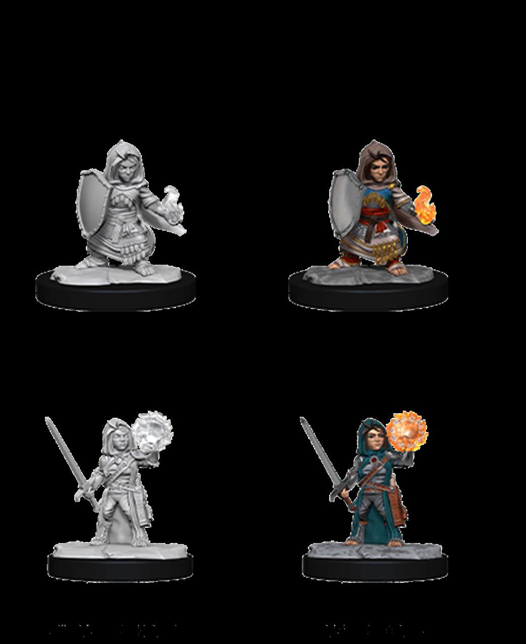 Wizkids  90261 Halfling Cleric Female: Pathfinder Deep Cuts Unpainted Miniatures