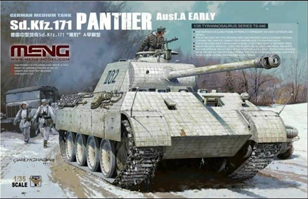 Meng 1/35th TS-046 German Sd.Kfz.171 Panther Ausf A Early Tank Kit