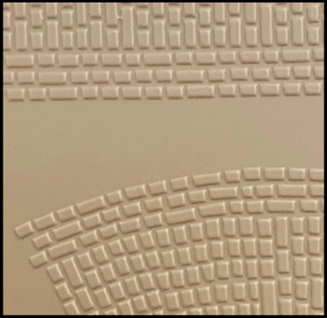 South Eastern Finecast OO FBS420C 4mm Scale Paved Roadway Setts Decorative Paving Embossed Styrene Sheet Stone