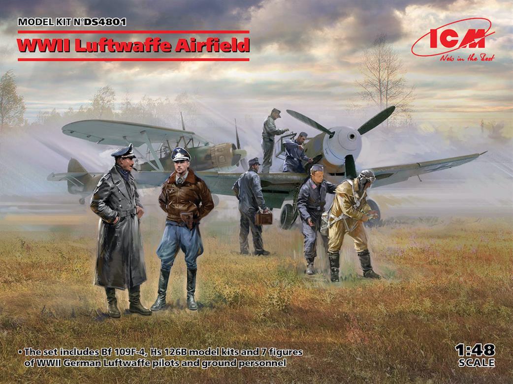 ICM 1/48 DS4801 WW2 Luftwaffe Airfield Set