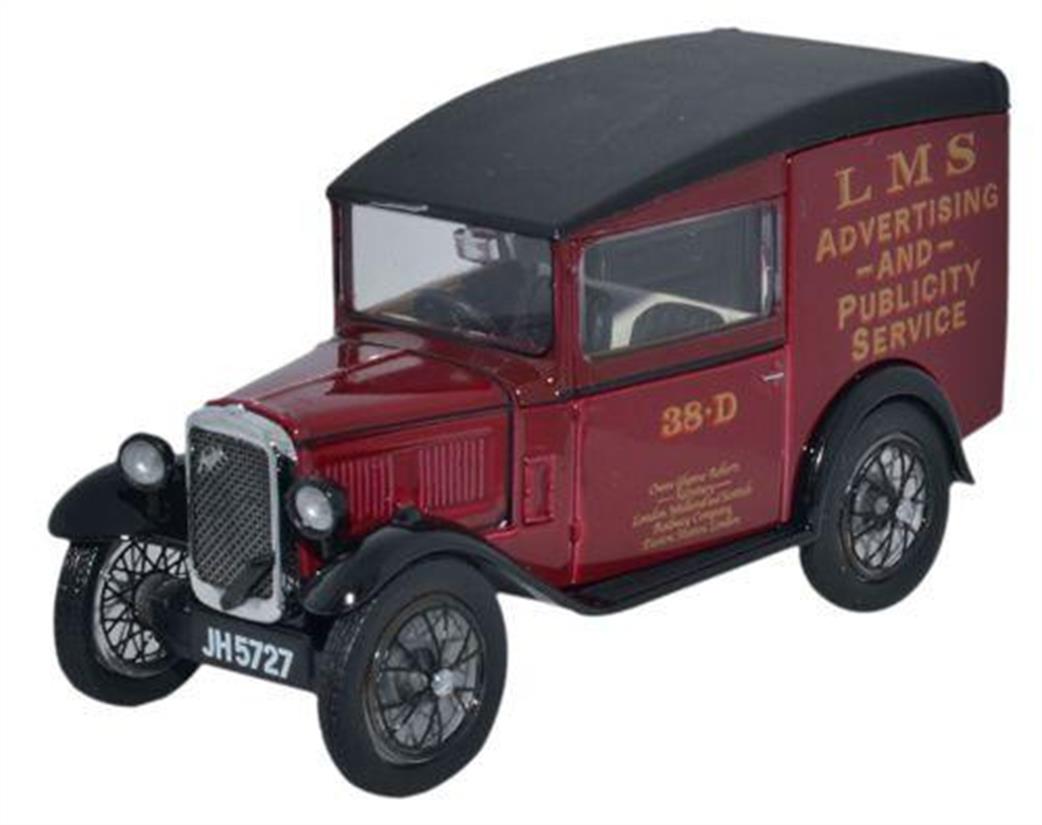 Oxford Diecast 1/43 ASV004 Austin Seven RN LMS Van