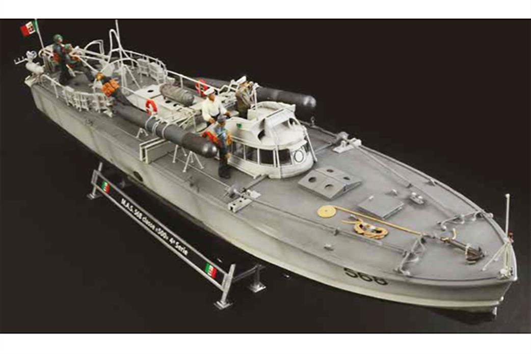 Italeri 1/35 5626S MAS 568 Torpedo Boat with Crew & Accessories Plastic kit