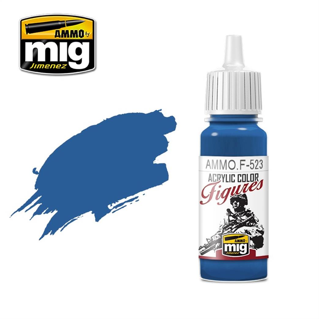 Ammo of Mig Jimenez  Ammo.F-523 Uniform Blue 17ml Acrylic Color Figures Paint