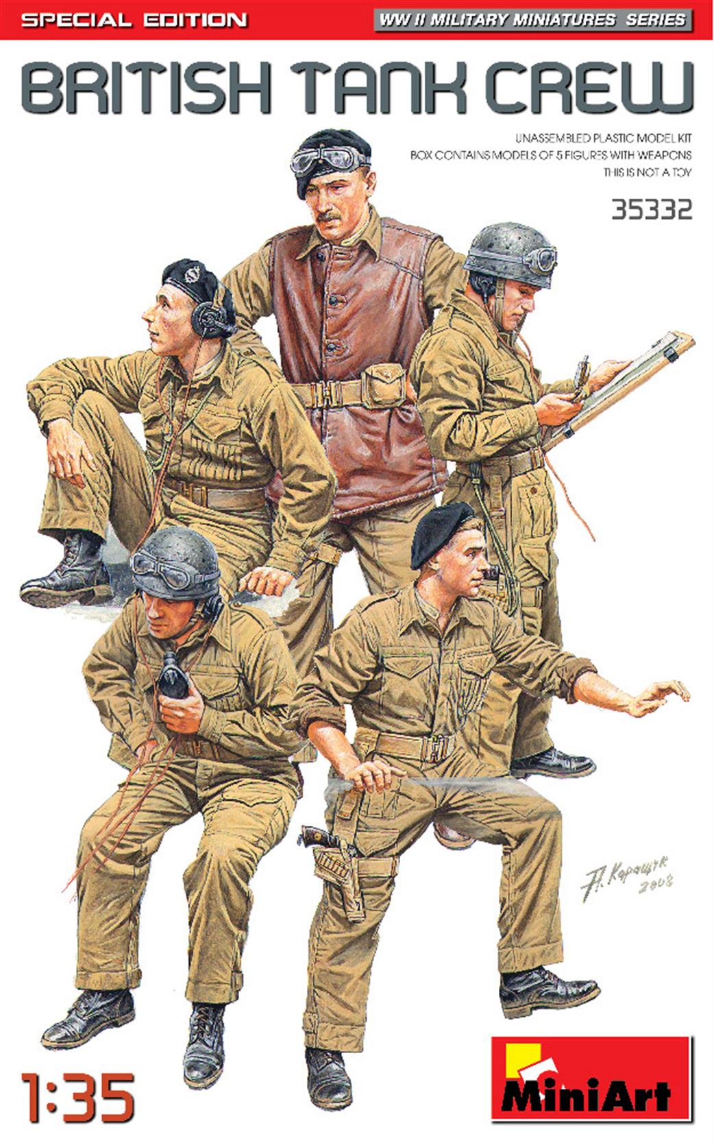 MiniArt  35332 British WW2 Tank Crew Figure Set