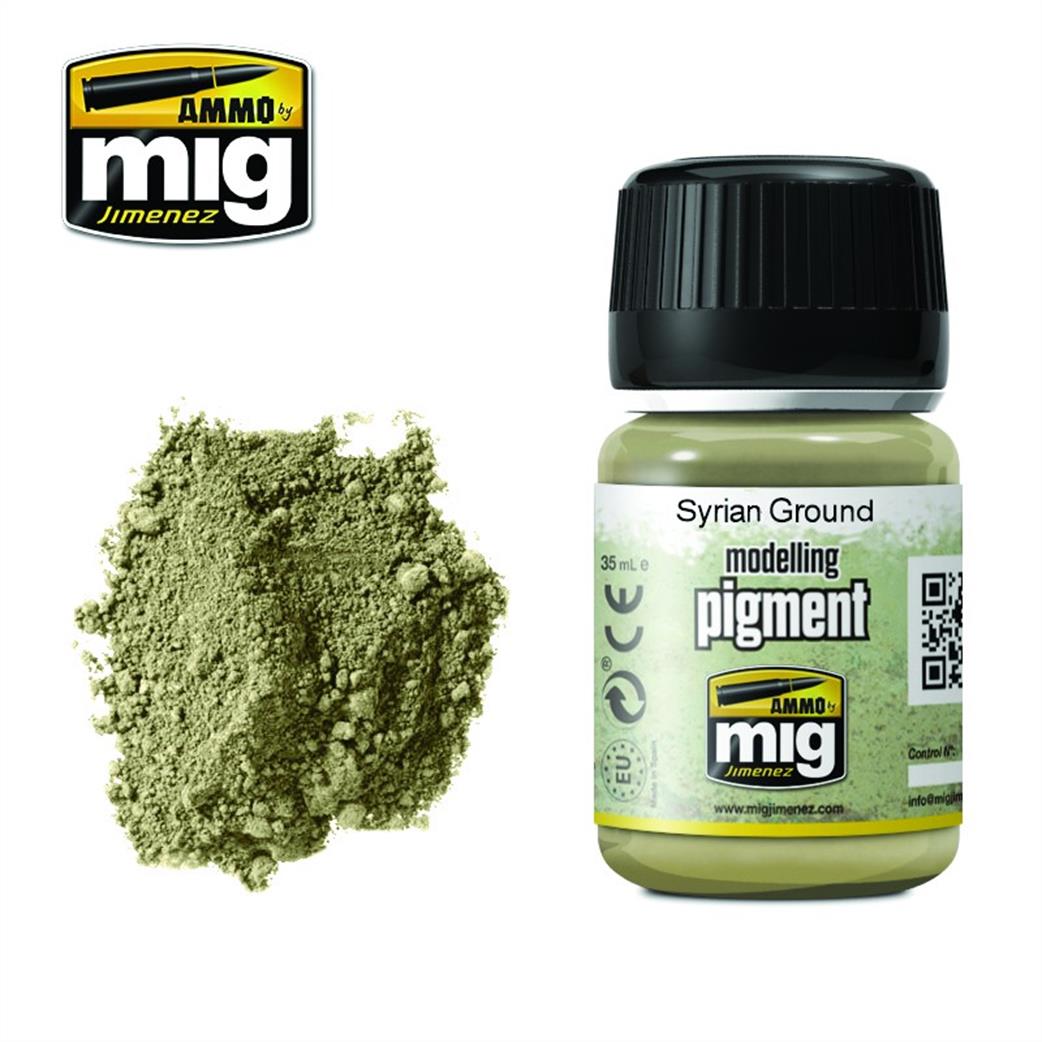 Ammo of Mig Jimenez  A.MIG-3025 Syrian Ground Weathering Pigment 35ml Jar