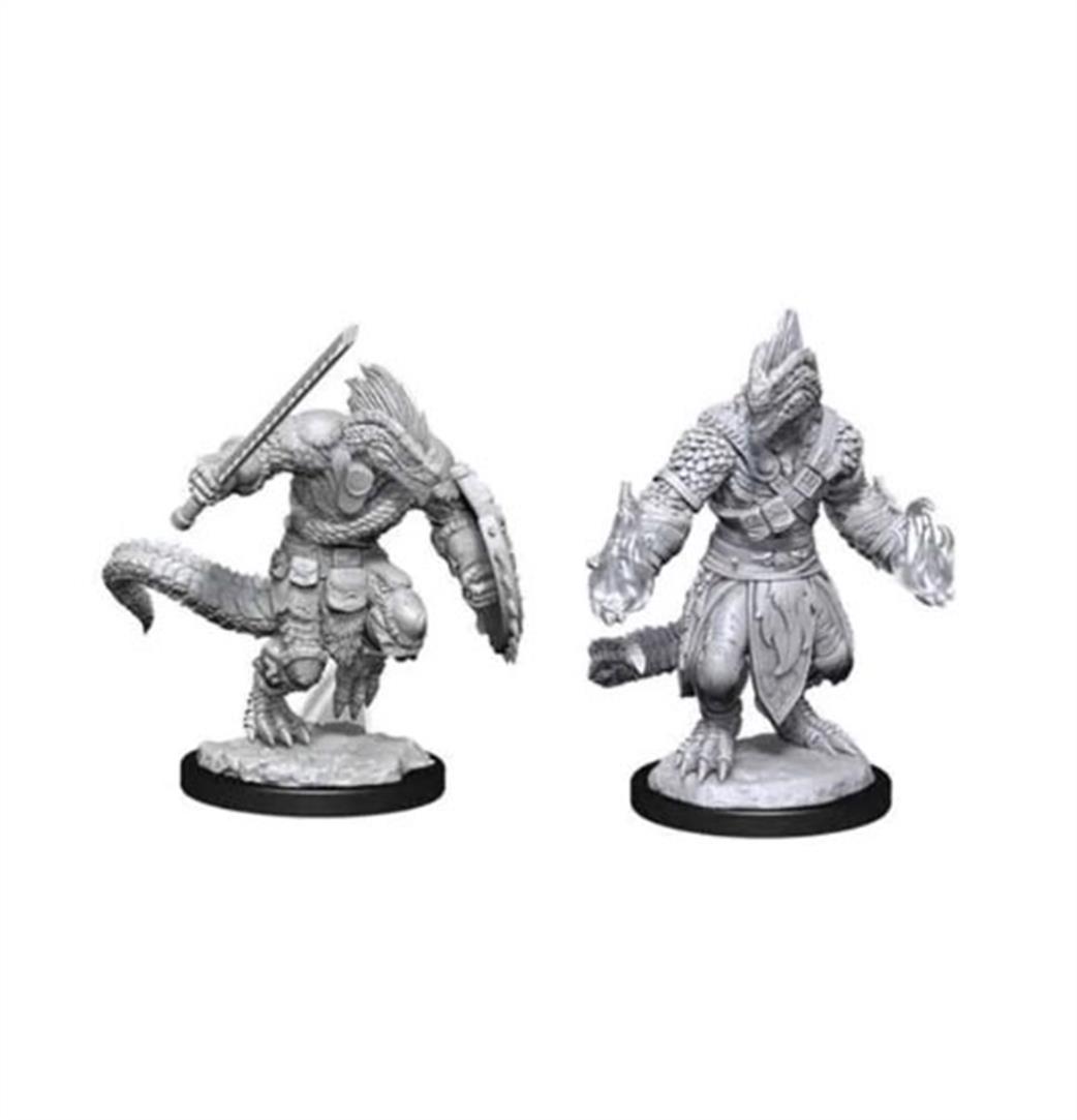 Wizkids  90308 Lizarkfolk Barbarian & Lizardfolk Cleric: D&D Nolzur's Marvelous Unpainted Miniatures