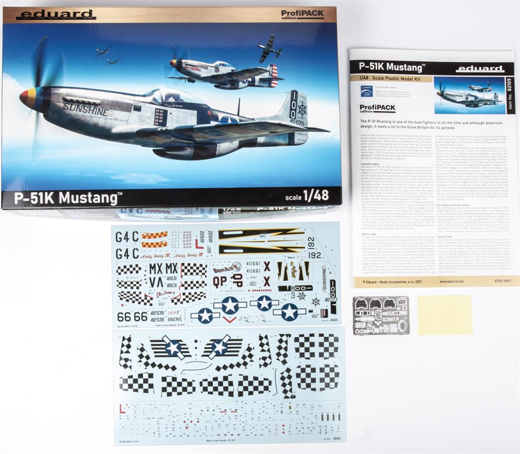 Eduard 1/48 82105 North American P-51K Mustang ProfiPACK Kit