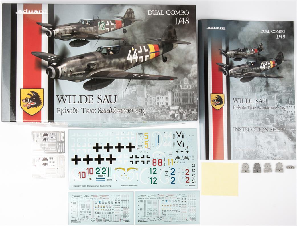 Eduard 1/48 11148 Wilde Sau Episode Two Sandammerung Dual Combo Plastic Kit Set