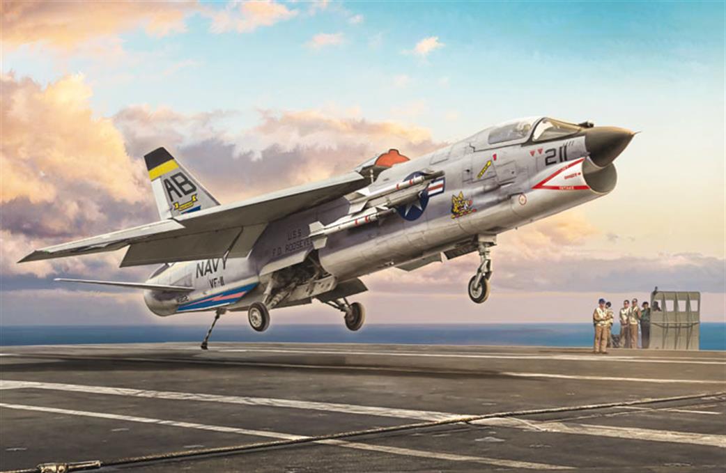 Italeri 1/72 1456 F-8E Crusader Jet Aircraft Kit