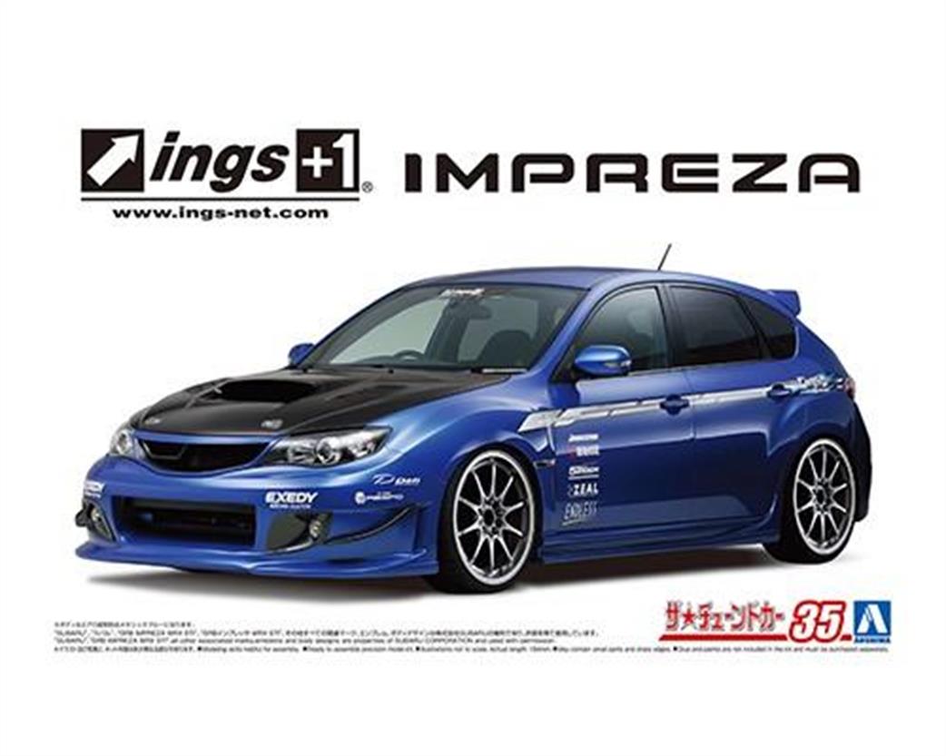 Aoshima 1/24 05875 INGS Subaru Impreza WRX 2007 Car Kit