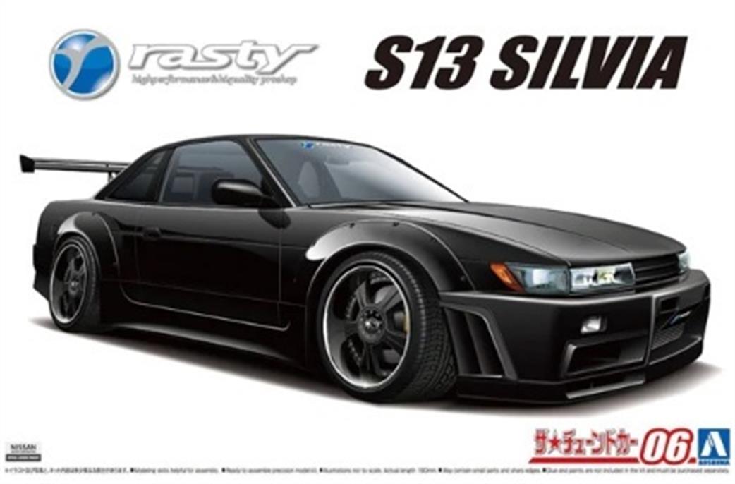 Aoshima 1/24 05947 Rasty Nissan S13 Silvia 1991 Car Kit