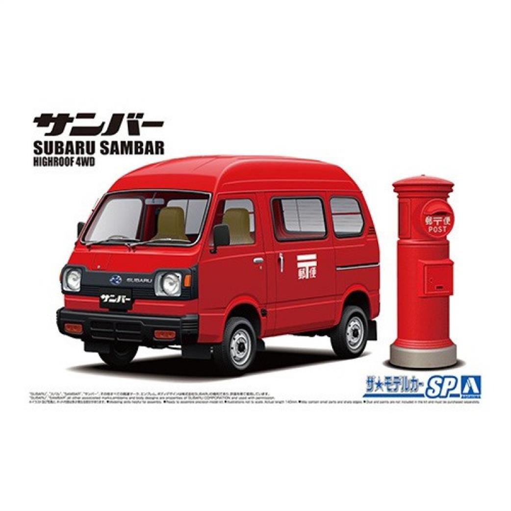 Aoshima 1/24 05998 Subaru Sambar High Roof 4WD 1980 Car Kit