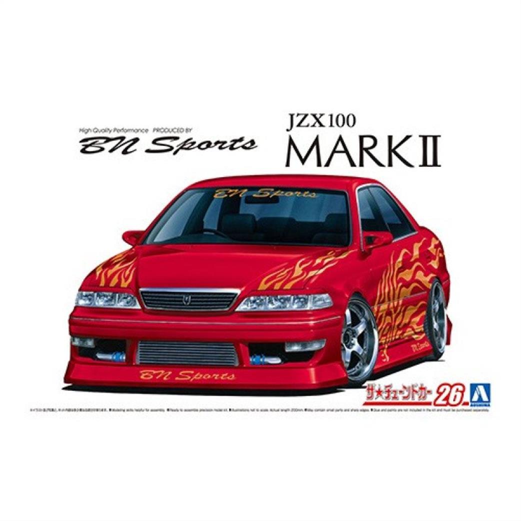 Aoshima 1/24 06132 Toyota BN Sports JZX100 Mark II Car Kit