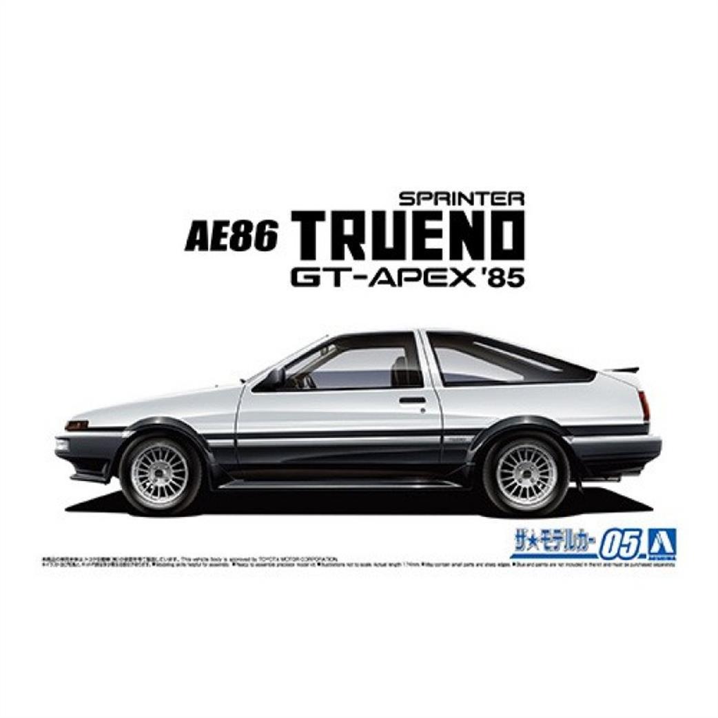 Aoshima 1/24 06141 Toyota AE86 Trueno Sprinter 1984 Car Kit