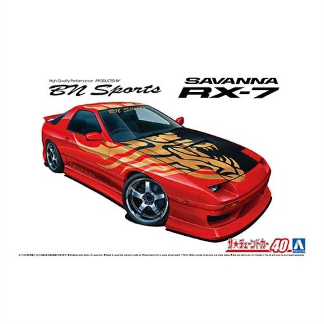 Aoshima 1/24 06150 BN Sports Mazda RX-7 FC3S Car Kit