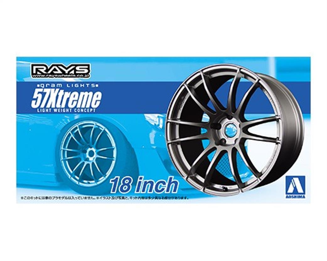 Aoshima 1/24 05301 Gram Lights 57 Extreme 18Inch Wheels