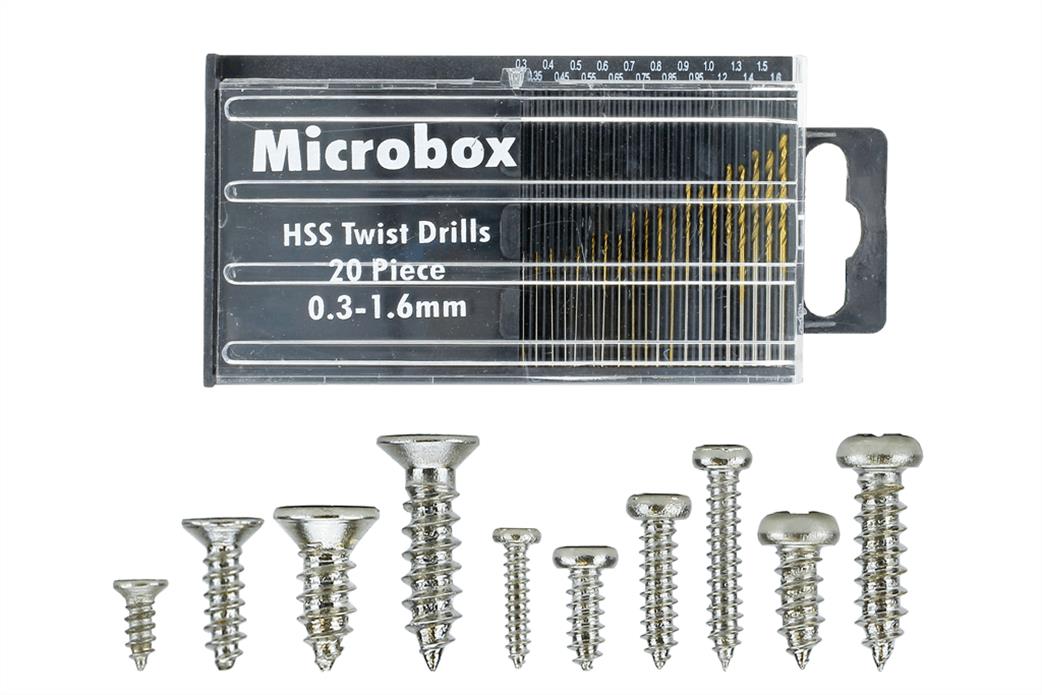 DCC Concepts  DCS-Mset Mega Screw Set 16 Sizes of Model Assembly Screws