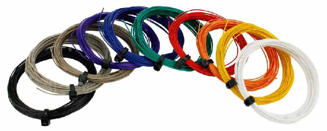 DCC Concepts  DCW-32SET Fine Decoder Wire Pack of 11 Colours