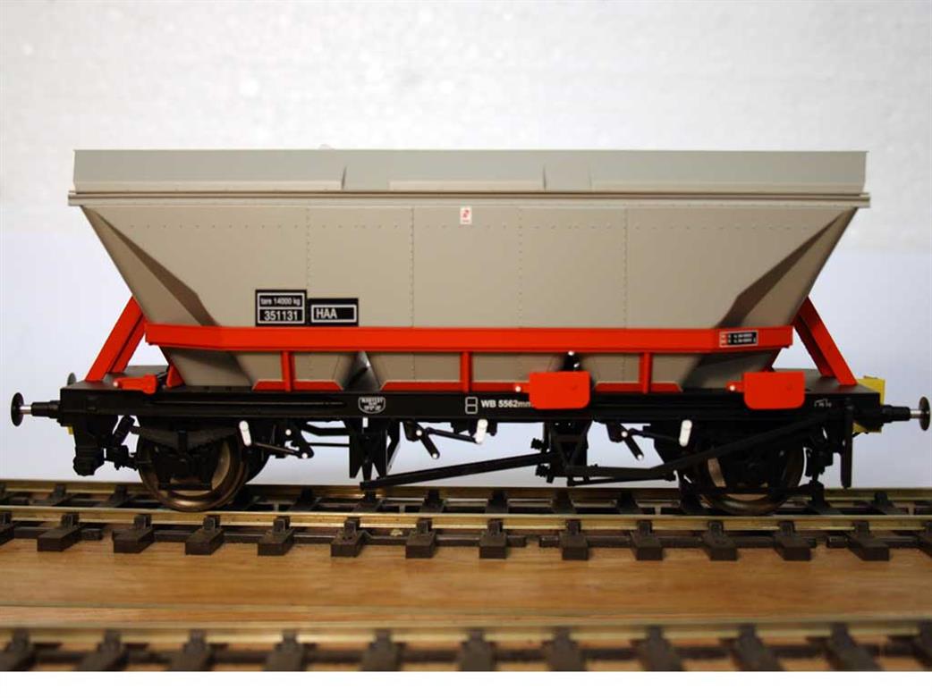 Dapol O Gauge 7F-048-100 HAA Merry-Go Round MGR Hopper Wagon 351131 Red Cradle Top Canopy