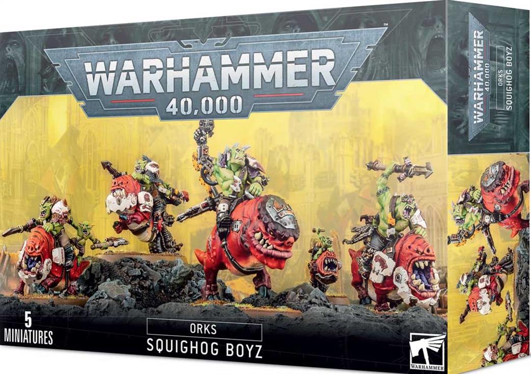 Games Workshop 28mm 50-54 Orks Squighog Boyz