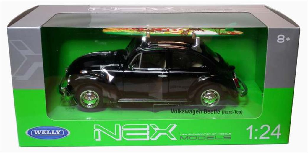 Welly 1/24 22436SBK VW Beetle C/W Surf Board