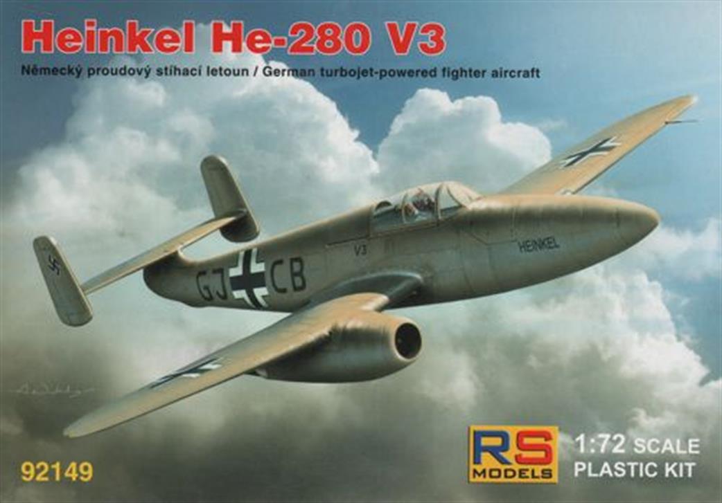 RS Models 1/72 RS-92149 German Heinkel He-280 V3