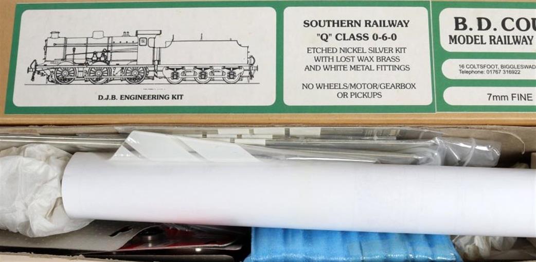 Preowned O Gauge SH25 DJB SR Q Class 0-6-0 Tender Loco Kit with wheels