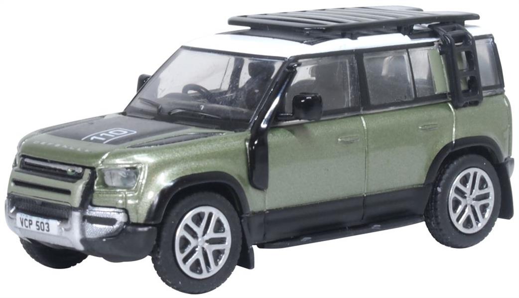 Oxford Diecast 1/76 76ND110003 New Land Rover Defender 110 Pangea Green