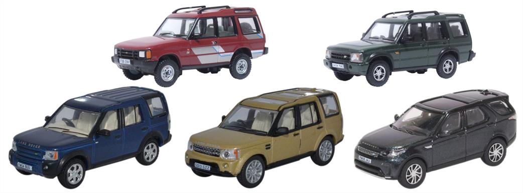 Oxford Diecast 1/76 76SET77 Land Rover Discovery 1/2/3/4/5 5 Piece set