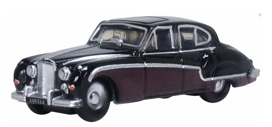 Oxford Diecast 1/148 NJAG9004 Jaguar Mk8-9 Black/Imperial Maroon