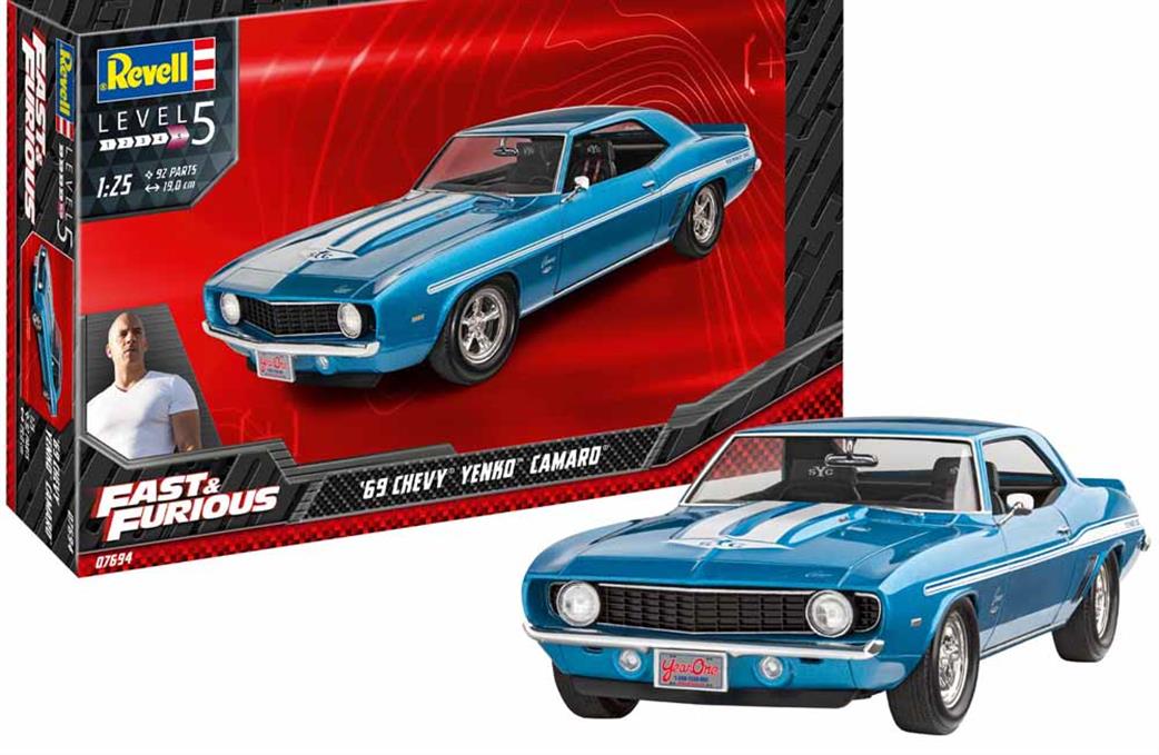 Revell 1/24 67694 1969 Chevy Camaro Yenko Fast & Furious Car Starter Kit