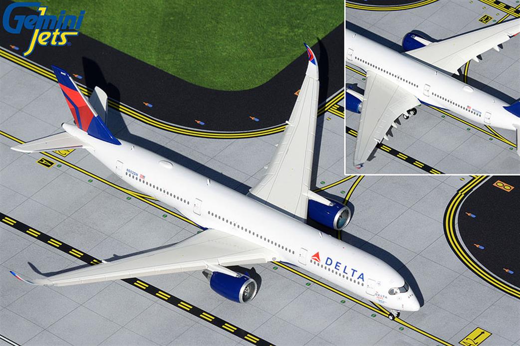 Gemini Jets 1/400 GJDAL2001F DELTA AIR LINES A350-900 N502DN THE DELTA SPIRIT FLAPS DOWN