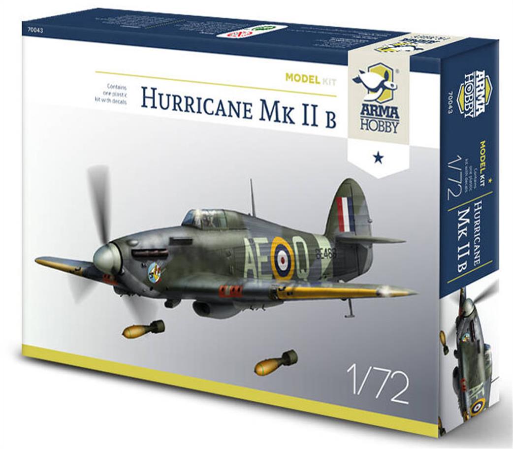 Arma Hobby 1/72 70043 Hurricane Mk11B  RAF WW2 Fighter Plastic kit