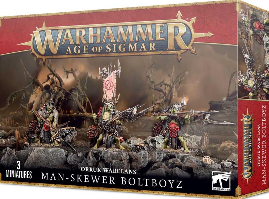 Games Workshop 28mm 89-67 Orruk Warclans Man-Skewer Boltboyz