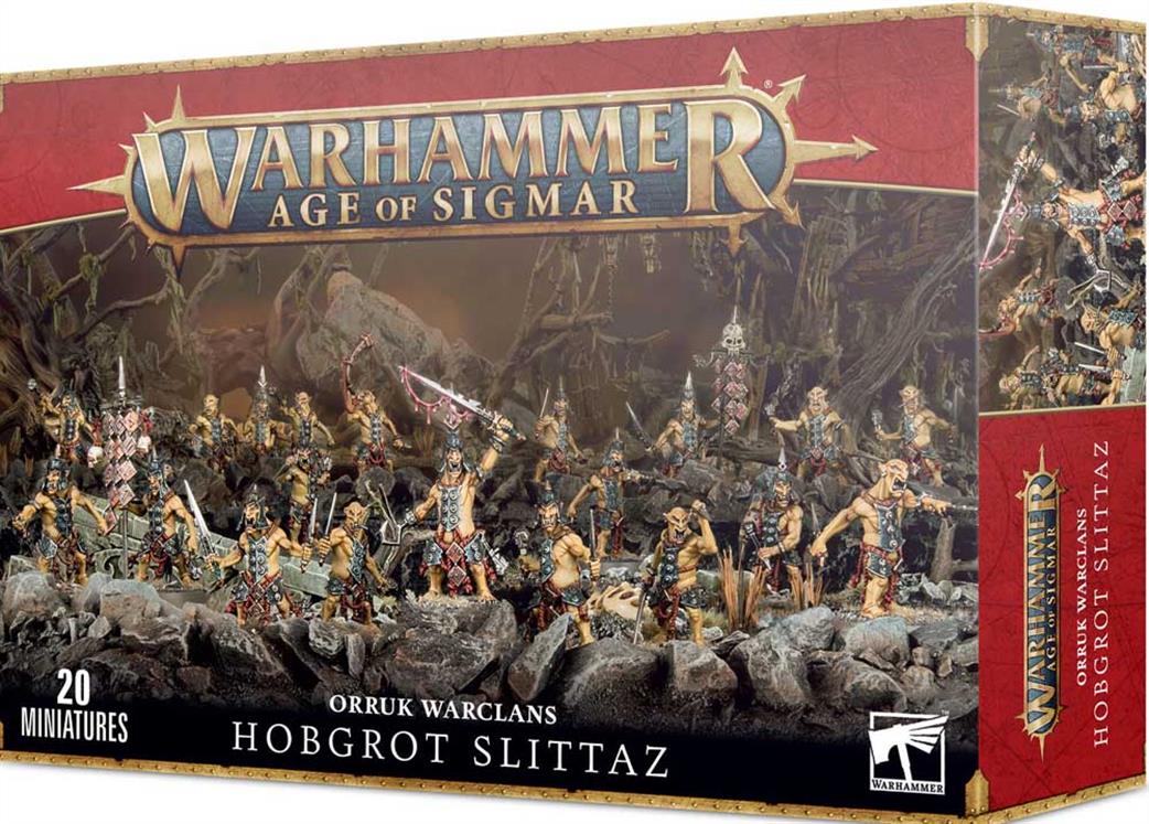 Games Workshop 28mm 89-74 Orruk Warclans Hobgrot Slittas Figure Set