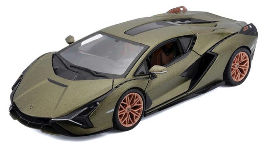 Burago 1/24 B18-21099G Lamborghini Sian Fkp 37 Diecast Model