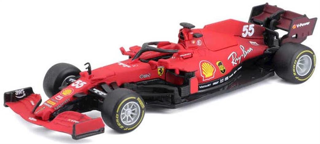 Burago 1/43 B18-36829L F1 2021 Ferrari Sf21 Leclerc