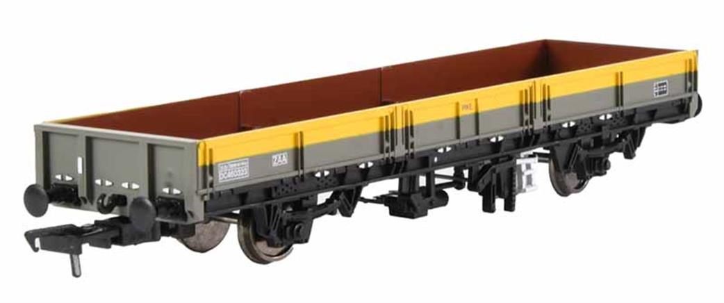 Bachmann EFE Rail OO E87036 BR Engineers ZAA Pike Open Wagon Engineers Dutch Grey & Yellow Livery