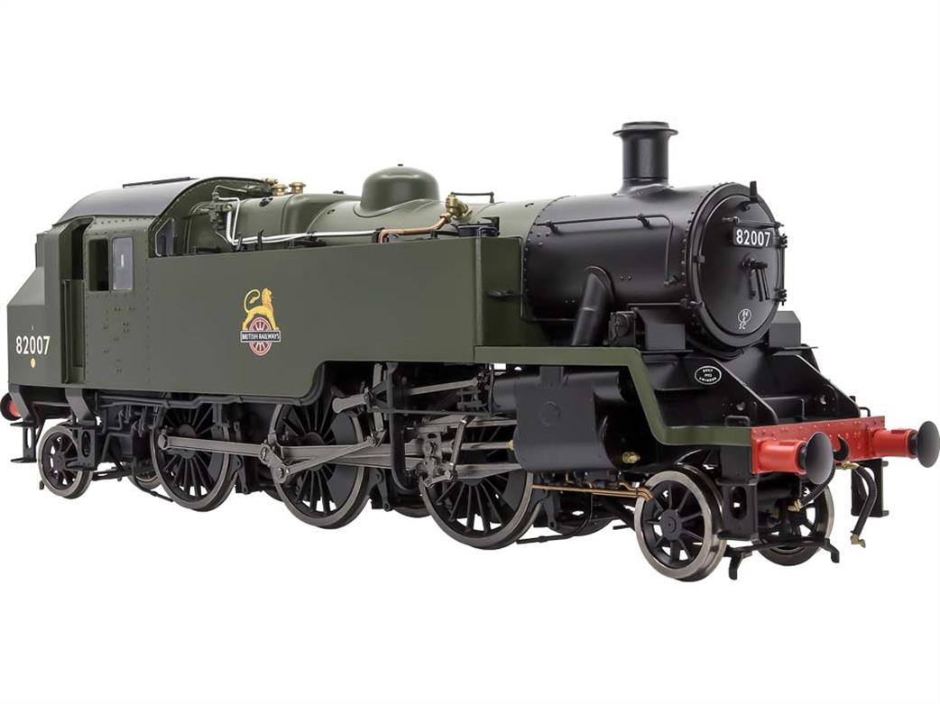 Dapol Lionheart Trains O Gauge LHT-S-8205 BR 82007 Standard Class 3MT 2-6-2T Plain Green Early Emblem