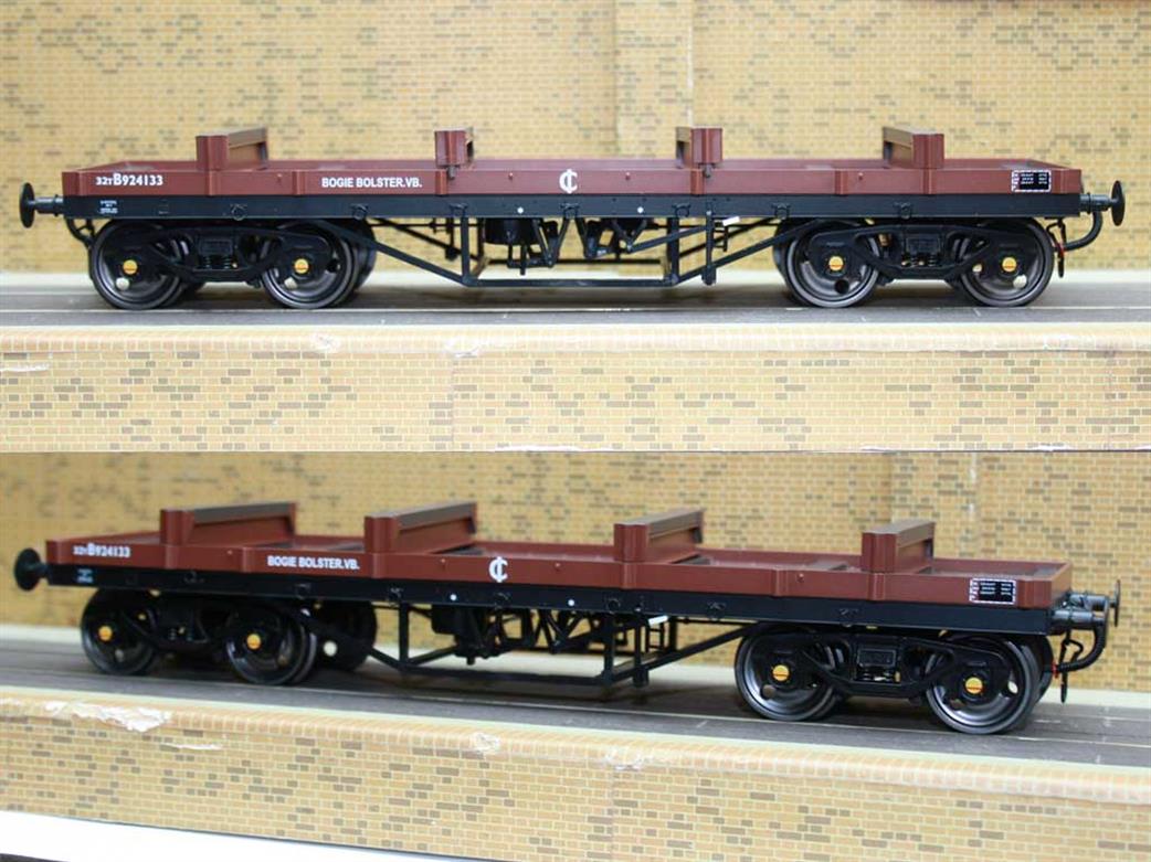 Dapol O Gauge 7F-061-011 BR Bogie Bolster E B924133 Bauxite Livery