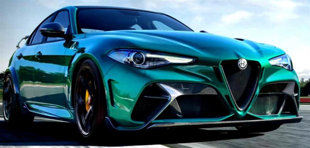 Burago 1/18 15-11049 Alfa Romeo Giulia GTAm 2020 Verde Montreal Green Metallic MB 2020