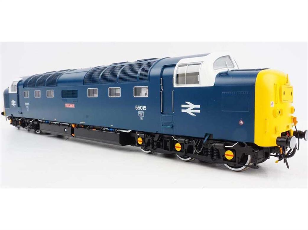 Heljan O Gauge 5522 BR Class 55 Deltic Locomotive BR Blue 55015 Tulyar White Cabs