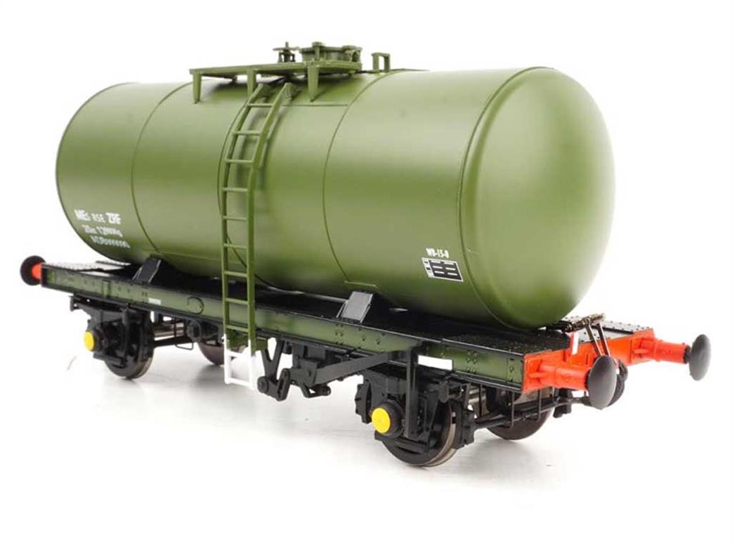 Heljan O Gauge 1018 35-tonne 4-Wheel Class B Oil Tank Wagon BR Departmental Olive Green