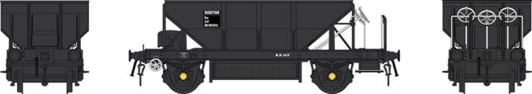 Heljan O Gauge 4379 Dogfish Ballast Hopper DB993952 BR Black