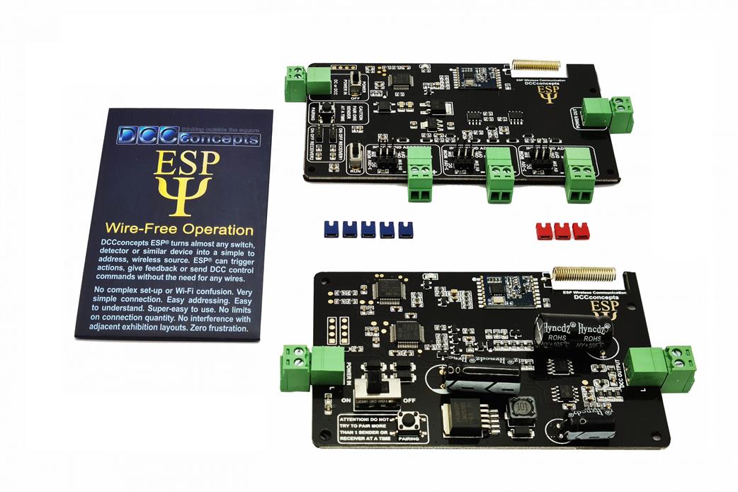 DCC Concepts  DCC-ESP.SET ESP Wireless Control Starter Set 1 3-output Transmitter & 1 Wireless Receiver